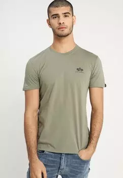 Футболка Alpha Industries, оливковый/меланж