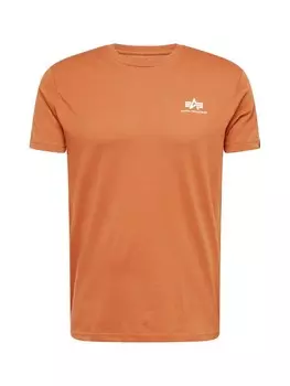Футболка ALPHA INDUSTRIES Regular fit, цвет Caramel