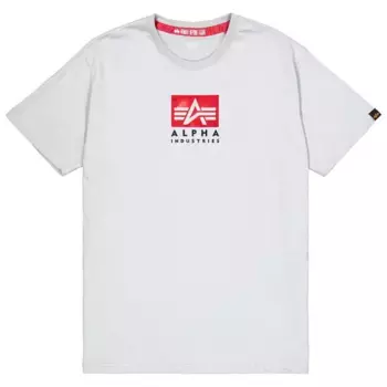Футболка Alpha Industries Satin Logo T, белый