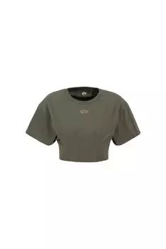 Футболка ALPHA INDUSTRIES Shirt, цвет khaki/olive