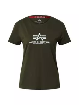 Футболка ALPHA INDUSTRIES Shirt, оливковый