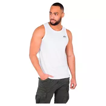 Футболка Alpha Industries Small Logo sleeveless T-shirt, белый