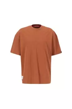Футболка Alpha Industries, светло-коричневый/темно-коричневый