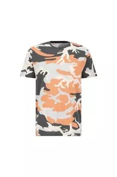 Футболка ALPHA INDUSTRIES T Camo, оранжевый