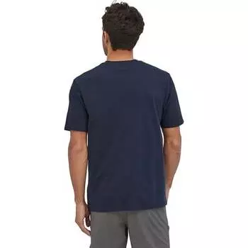 Футболка Alpine Icon из регенеративного органического хлопка мужская Patagonia, темно-синий