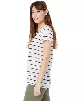 Футболка Alternative Ideal Printed Eco Jersey V-Neck T-Shirt, цвет Eco Ivory Ink Stripe
