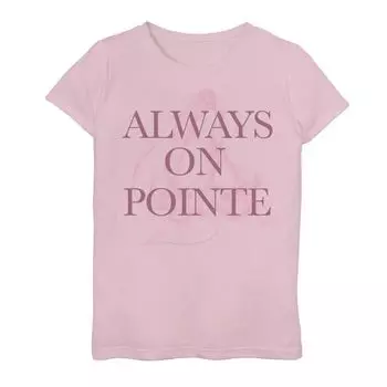 Футболка Always On Pointe Sassy с графическим рисунком для девочек 7–16 лет Licensed Character