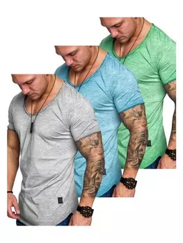 Футболка Amaci&Sons, цвет (trkis + hellgrau + mintgrn)