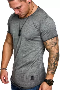 Футболка Amaci&Sons Oversize mit Rundhalsausschnitt TIJUANA, антрацит