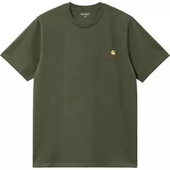 Футболка American Script S/S Carhartt WIP, зеленый