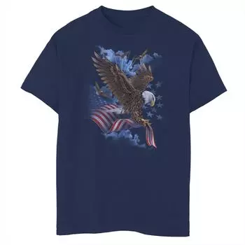 Футболка Americana Flying Eagles с изображением американского флага для мальчиков 8–20 лет Licensed Character
