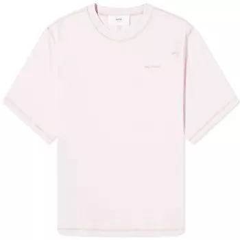 Футболка Ami Fade Out Logo, розовый