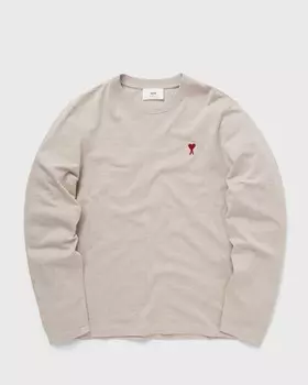 Футболка Ami Paris Long Sleeves Adc Tee, цвет beige clair chine