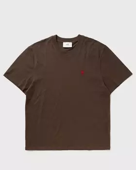 Футболка Ami Paris Tshirt Ami De Coeur Rouge, цвет 221: cafe fonce