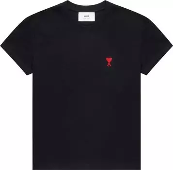 Футболка Ami T-Shirt 'Black', черный