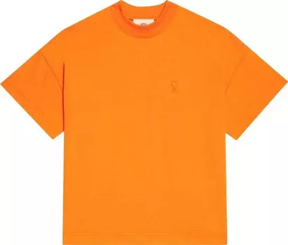 Футболка Ami Tonal Small ADC T-Shirt 'Orange', оранжевый