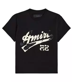 Футболка Amiri 22 из хлопкового джерси Amiri, черный