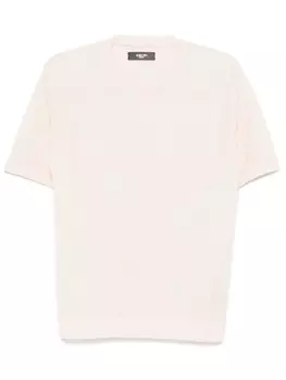 Футболка AMIRI ажурной вязки, серый