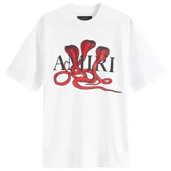 Футболка Amiri Cny Snake T-Shirt, цвет White & Red