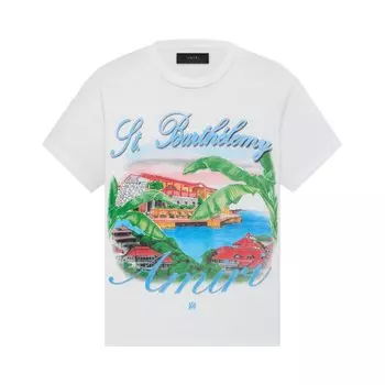 Футболка Amiri Eden Rock Airbrush, цвет Белый
