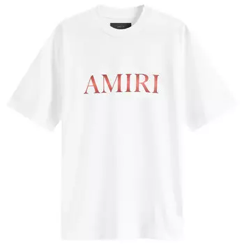 Футболка Amiri Gradient Core Logo T-Shirt, цвет White & Red