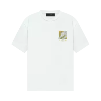 Футболка Amiri Leopard 'White', белый