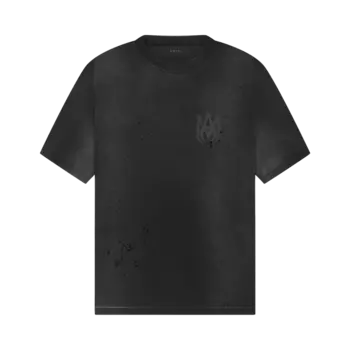 Футболка Amiri Logo Shotgun 'Faded Black', черный