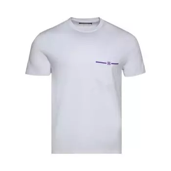 Футболка Amiri MA Pocket Tee 'White/Purple', белый