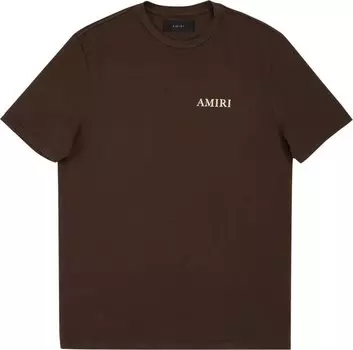 Футболка Amiri Puff Logo Tee 'Brown', коричневый