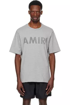 Футболка Amiri с принтом Amiri, серый
