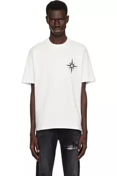 Футболка Amiri с принтом Starburst Amiri, цвет ivory