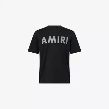 Футболка Amiri с принтом в виде трафаретного логотипа, черный