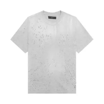 Футболка Amiri Shotgun Embroidered Tee Grey, серый