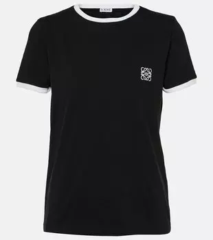 Футболка anagram из хлопкового джерси Loewe, белый