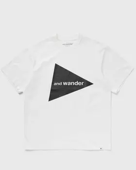 Футболка And Wander And Wander Big Logo Tee, цвет white 030