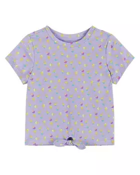 Футболка Andy & Evan из джерси с завязкой спереди, розовый