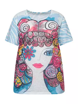 Футболка Angel of Style, цвет mineralblau