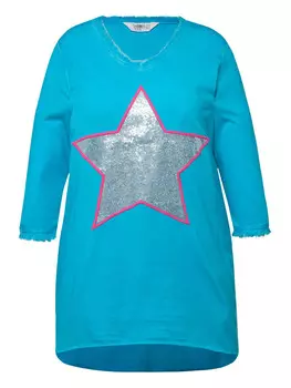 Футболка Angel of Style Longshirt, бирюзовый