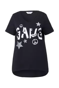 Футболка Angel of Style Shirt Gang, черный