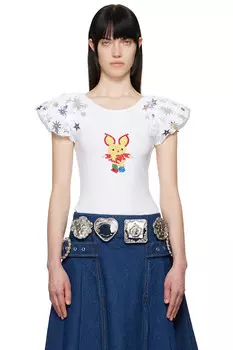 Футболка Angelica Chopova Lowena, белый