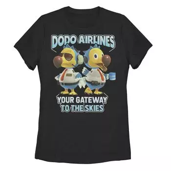 Футболка Animal Crossing для юниоров Dodo Airlines «Ваши ворота в небо» Licensed Character
