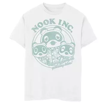Футболка Animal Crossing: New Horizons Nook Inc. для мальчиков 8–20 лет Licensed Character