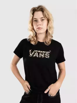 Футболка Animalier с круглым вырезом Vans, черный