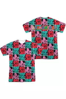 Футболка Animaniacs Squares (принт спереди/сзади) с коротким рукавом для взрослых из полиэстера Gildan, белый