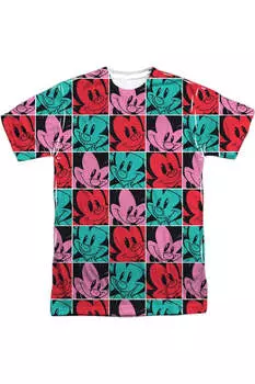 Футболка Animaniacs Squares с коротким рукавом для взрослых из полиэстера Gildan, белый