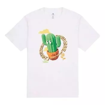 Футболка animated cactus graphic tee 'white' Converse, белый
