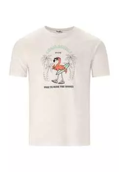 Футболка Ankara из чистого хлопка с приятным на ощупь принтом Cruz, белый