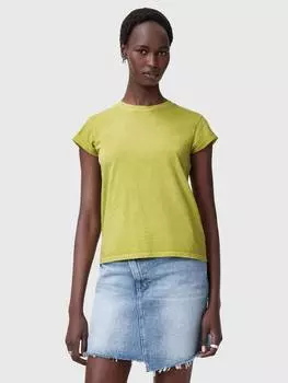 Футболка anna из чистого органического хлопка AllSaints, цвет Unity Green