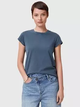 Футболка anna из чистого органического хлопка AllSaints, цвет Oyster Blue