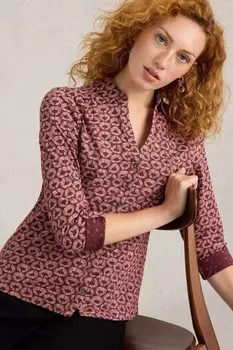 Футболка Annie из джерси, 100% хлопок White Stuff, красный